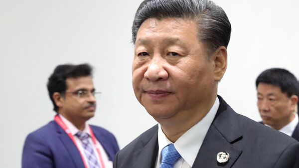  Председатель КНР Си Цзиньпин на  саммите Группы двадцати. 28 июня 2019