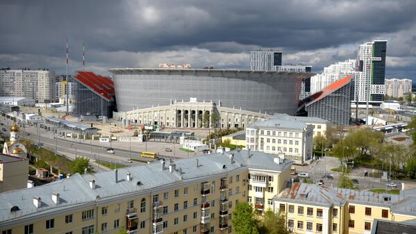 Вид на стадион Екатеринбург Арена