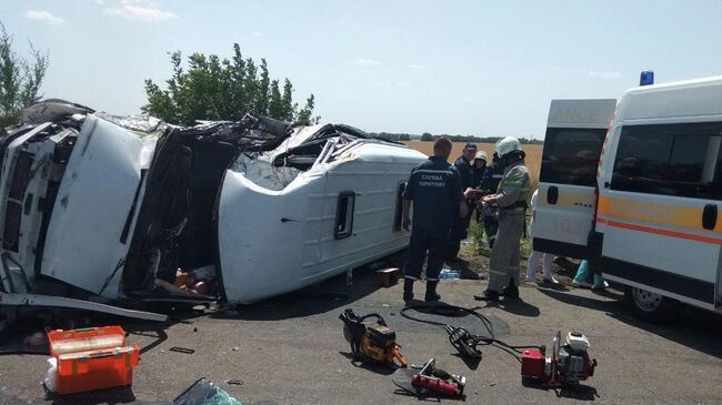 ДТП с участием маршрутки произошла в Николаевской области. 2 июля 2019