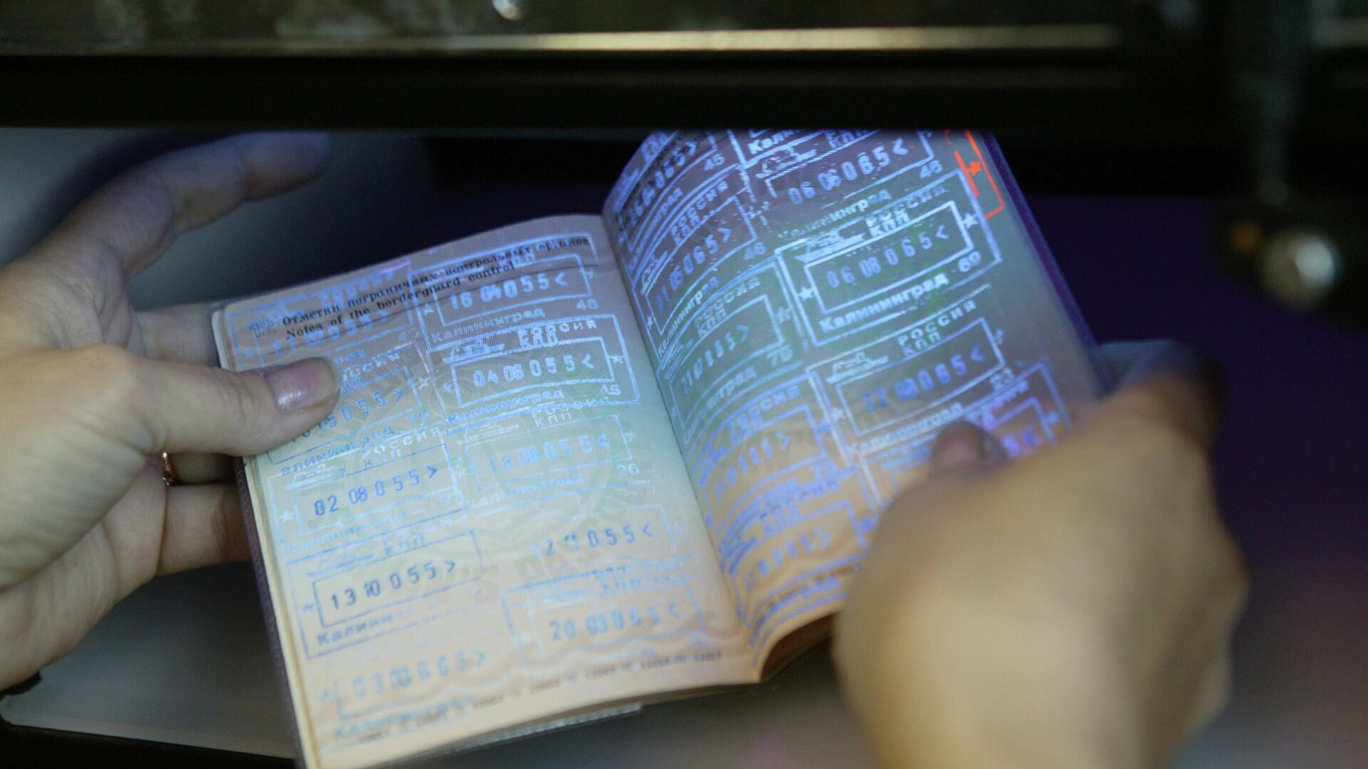 Паспортный контроль на пограничном пункте пропуска в Калининграде - РИА Новости, 1920, 29.11.2021