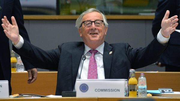 Председатель Европейской комиссии Жан-Клод Юнкер на саммите ЕС в Брюсселе