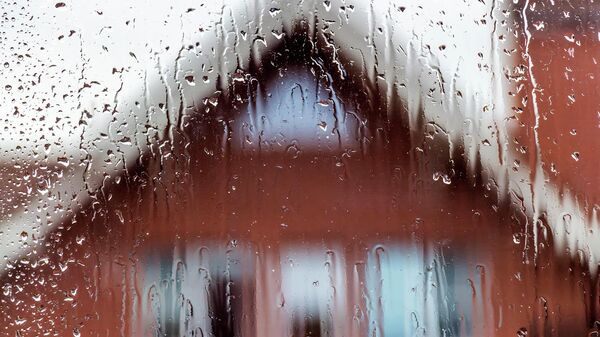 Вид из окна в дождливую погоду