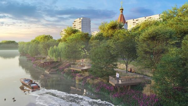 Проект благоустройства Филевской набережной в Москве