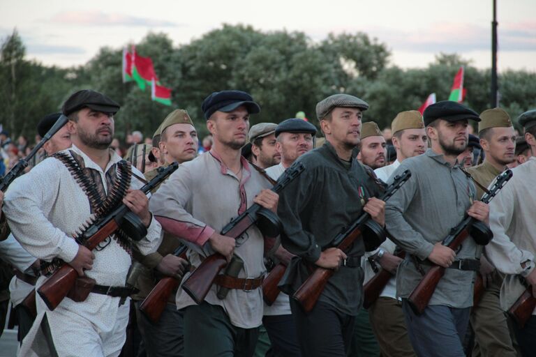 Военный парад в Минске в День независимости