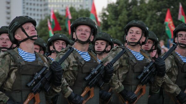 Военный парад в Минске в День независимости