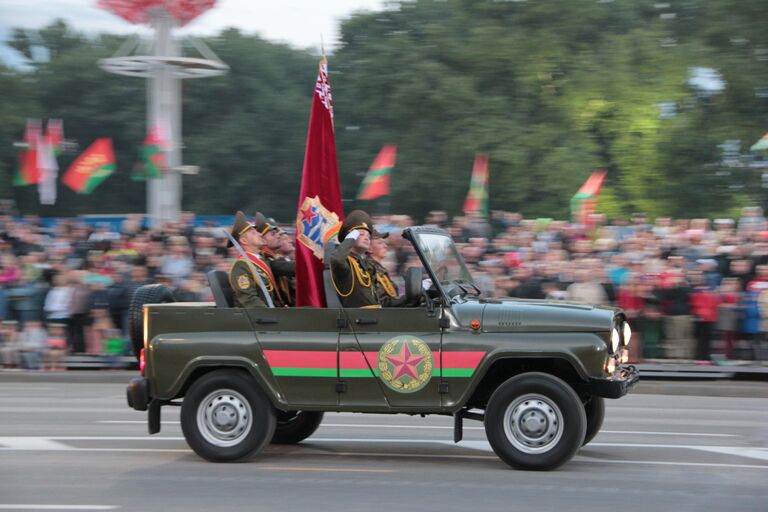 Военный парад в Минске в День независимости