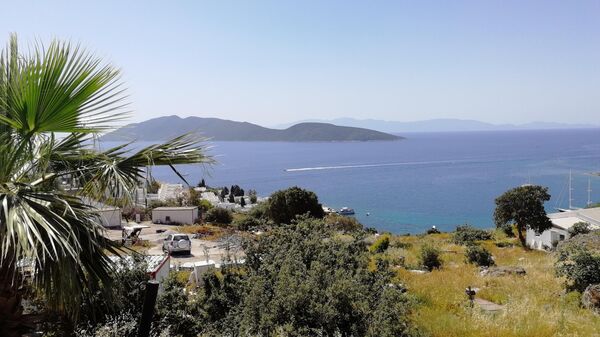 Вид с побережья Бодрума на греческий остров Кос