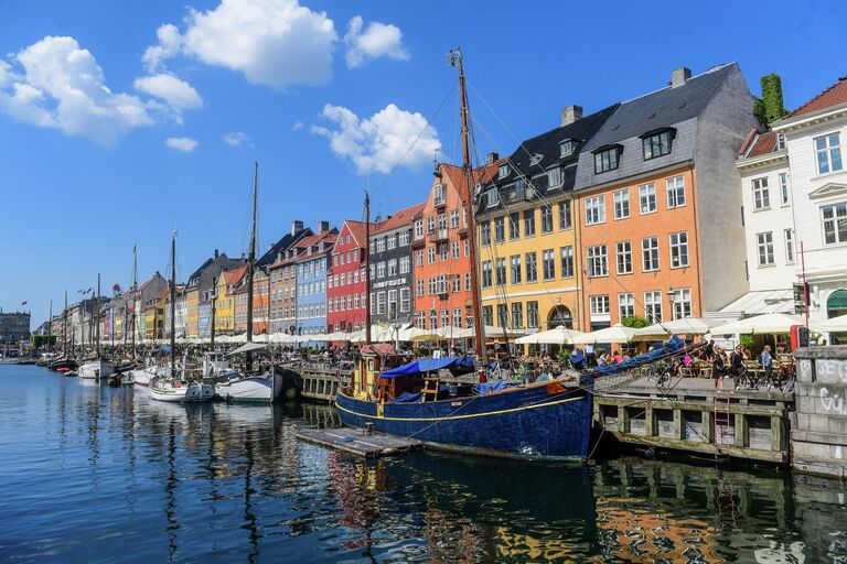 Канал Nyhavn (Новая гавань) в Копенгагене