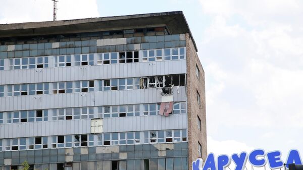 Взрыв в неэксплуатируемом здании в центре Луганска. 10 июля 2019