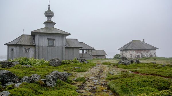 Церковь святого апостола Андрея Первозванного, построенная по указанию Петра I, на Заяцком острове