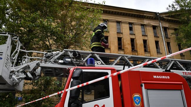 Пожар в Российском государственном архиве литературы и искусства