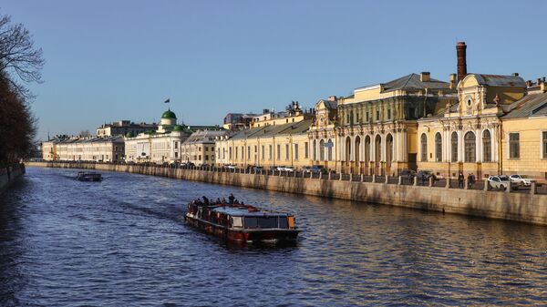 Набережная реки Фонтанки в Санкт-Петербурге