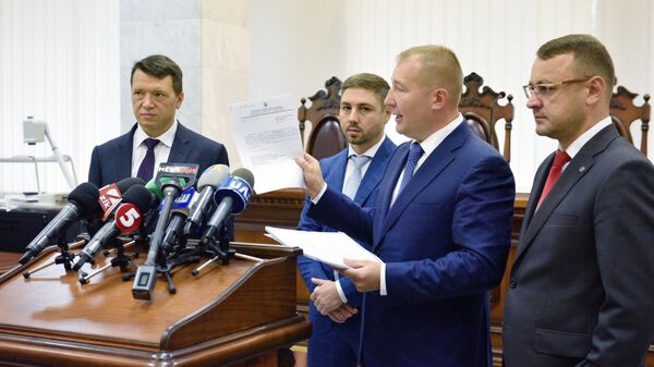 Адвокаты Виктора Януковича в Киевском апелляционном суде. 15 июля 2019