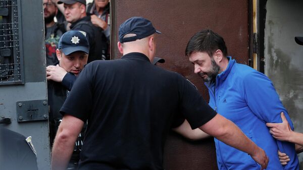 Кирилл Вышинский после заседания суда в Киеве