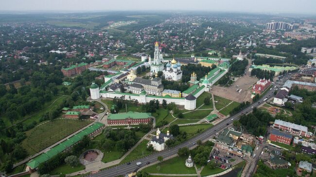 Вид на Сергиев Посад в Московской области