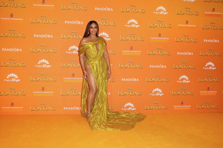 Американская певица Бейонсе на премьере фильма Король лев в Лондоне. 14 июля 2019