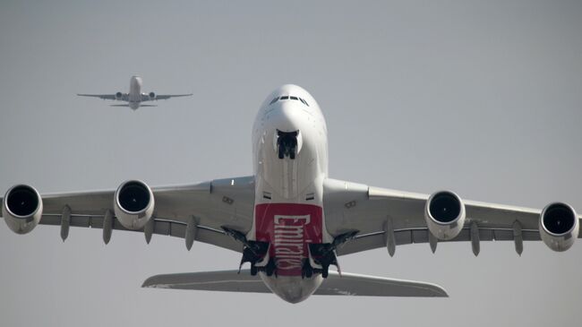 Самолет Airbus A380-800 авиакомпании Emirates