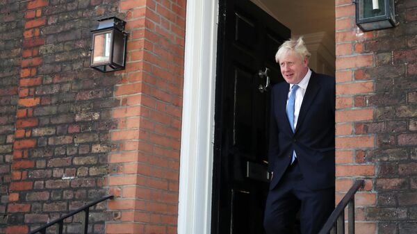 Борис Джонсон после объявления о назначении премьер-министром Великобритании. 23 июля 2019