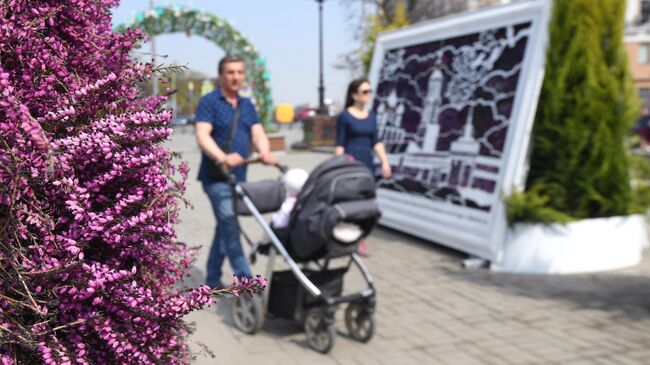 Семья на фестивале в Москве