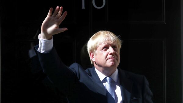 Новый премьер-министр Великобритании Борис Джонсон в резиденции на Даунинг-стрит в Лондоне. 24 июля 2019