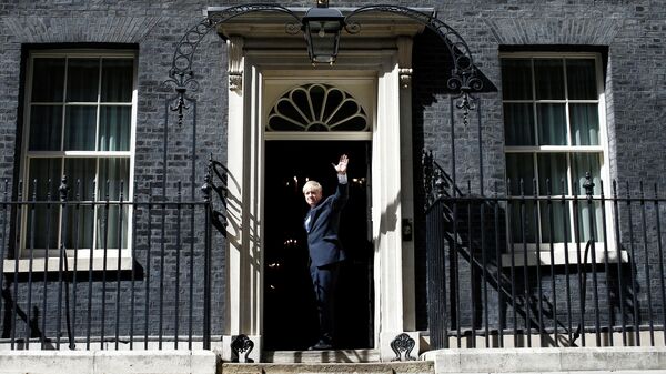 Новый премьер-министр Великобритании Борис Джонсон у резиденции на Даунинг-стрит в Лондоне. 24 июля 2019