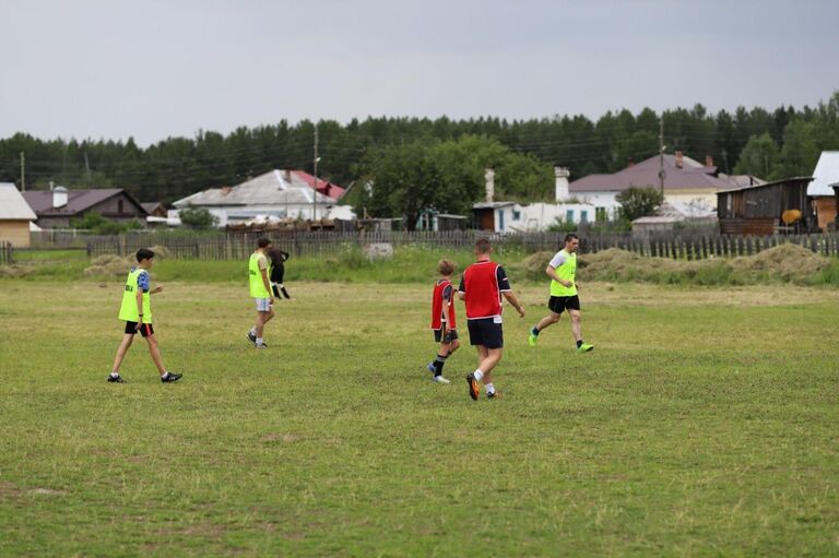 Игра на стадионе