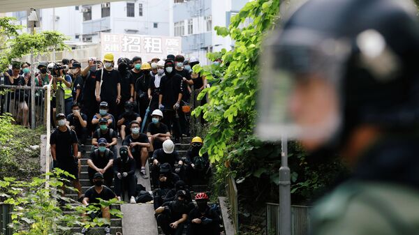 Протесты на севере Гонконга