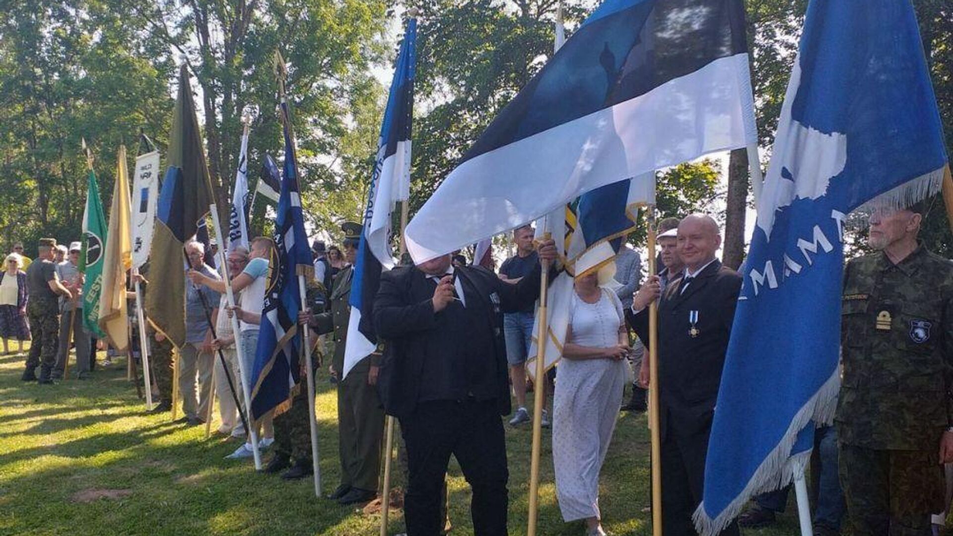 Церемония в Синимяэ в память 20-й дивизии Ваффен-СС - РИА Новости, 1920, 31.07.2021