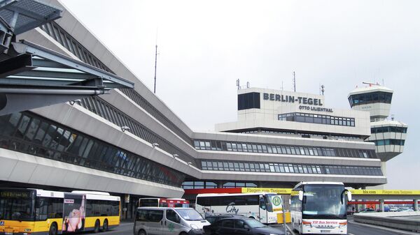Главный терминал международного аэропорта Тегель в Берлине
