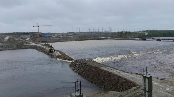 
Строительство Белопорожской ГЭС в Карелии