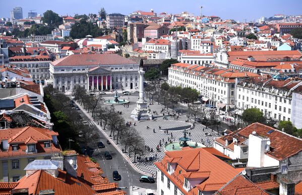 Площадь Россиу в Лиссабоне