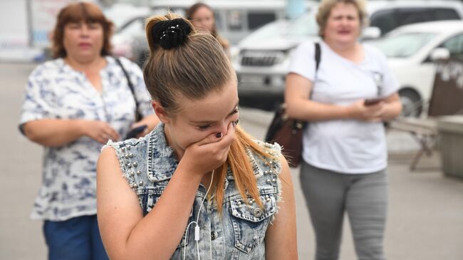 Жители Читы во время смога, вызванного природными пожарами