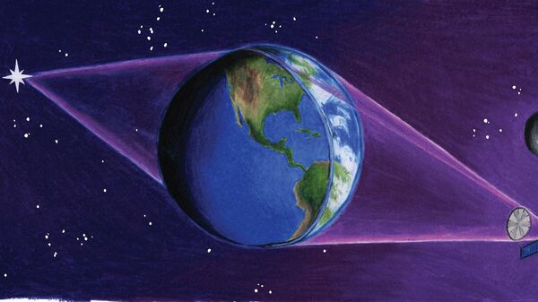 Так художник представил себе Землю, превращенную в гигантский телескоп