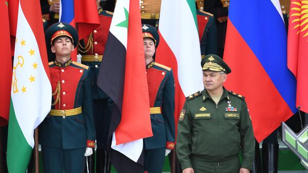 Министр обороны РФ Сергей Шойгу на открытии Армейских международных игр