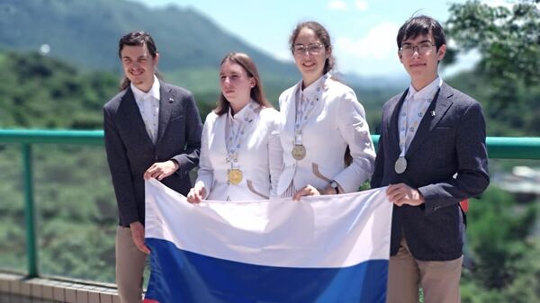Российская сборная на международной олимпиаде по географии в Гонконге