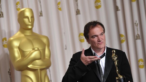 Режиссер Квентин Тарантино на церемонии вручения премии Оскар в Лос-Анджелесе. 24 февраля 2013 года