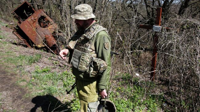 Украинский военный в Луганской области