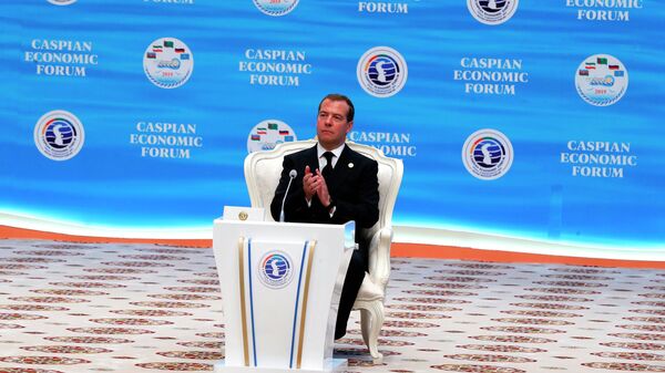 Дмитрий Медведев на Первом Каспийском экономическом форуме. 12 августа 2019