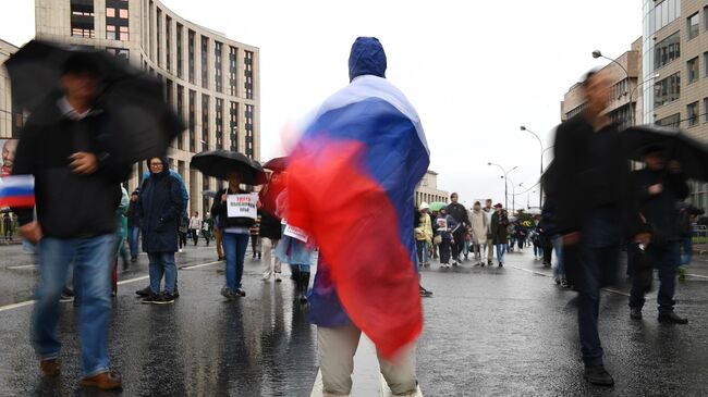 Акция в поддержку незарегистрированных кандидатов в Мосгордуму