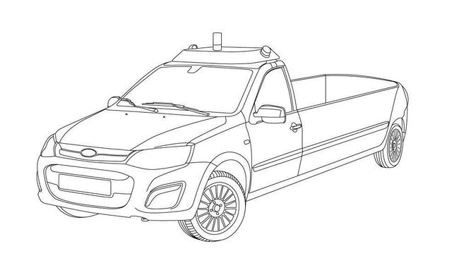 Беспилотный катафалк на базе Lada