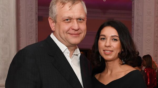 Сергей и Софья Капковы на церемонии вручения ежегодной премииСобытие года журнала The Hollywood Reporter в Москве