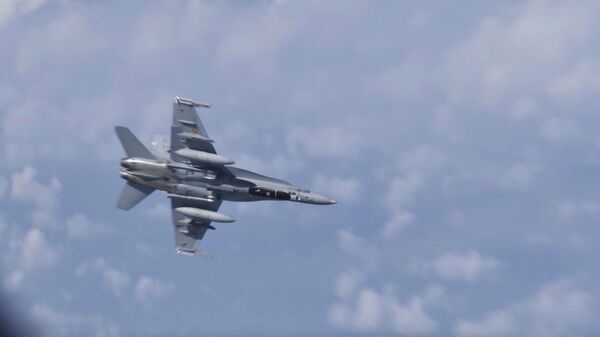 Истребитель НАТО F-18 попытался приблизиться к самолету российского министра обороны Сергея Шойгу  над нейтральными водами Балтийского моря