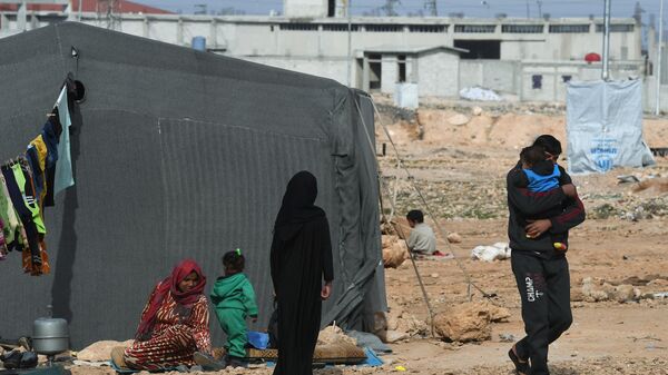 Лагерь сирийских беженцев