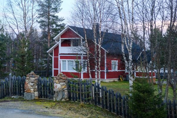 Жилой дом в посёлке Ивало в общине Инари провинции Лаппи в Финляндии