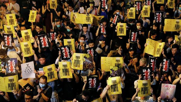 Протестующие в Гонконге, Китай. 16 августа 2019