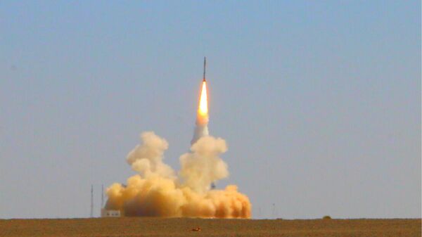 Запуск новой микроракеты-носителя Цзелун-1 с космодрома Цзюцюань в провинции Ганьсу, КНР
