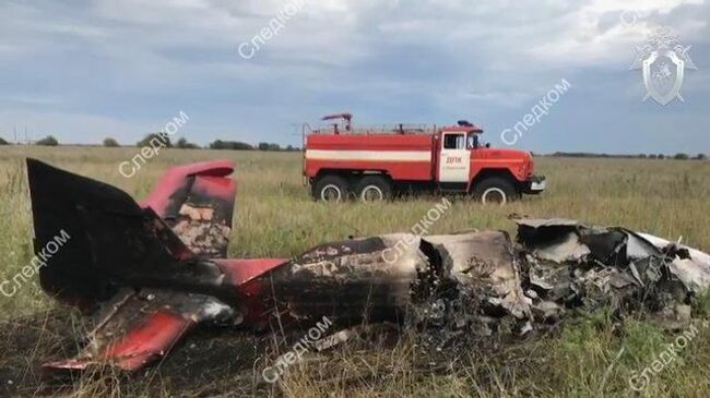 Под Самарой разбился легкомоторный самолет: кадры с места событий