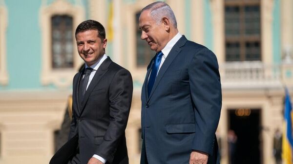 Президент Украины Владимир Зеленский и премьер-министр Израиля Биньямин Нетаньяху в Киеве