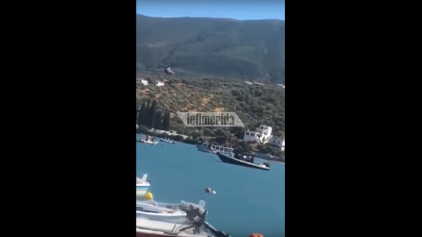 В Греции у острова Порос  упал вертолет