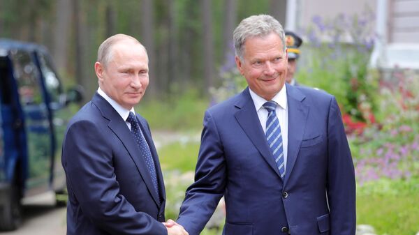  Президент РФ Владимир Путин и президент Финляндии Саули Ниинистё